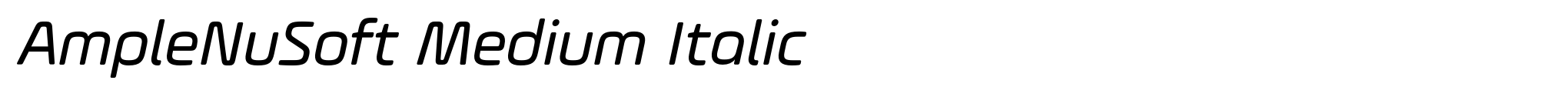 AmpleNuSoft Medium Italic image
